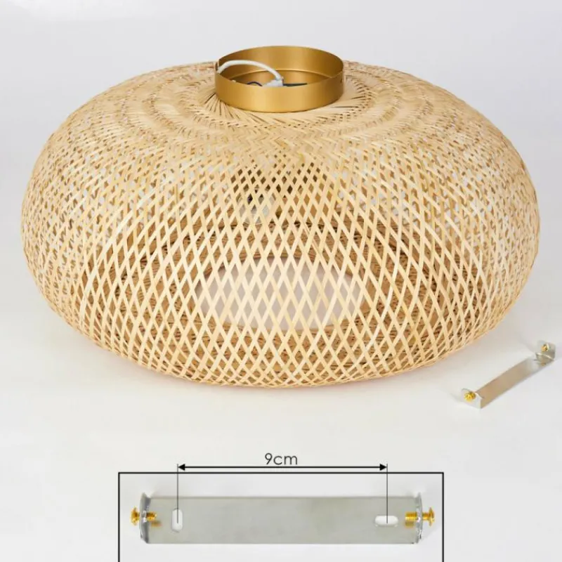 Luminaires Scandinaves-hofstein Plafonnier Bauro Écru, 2 lumières