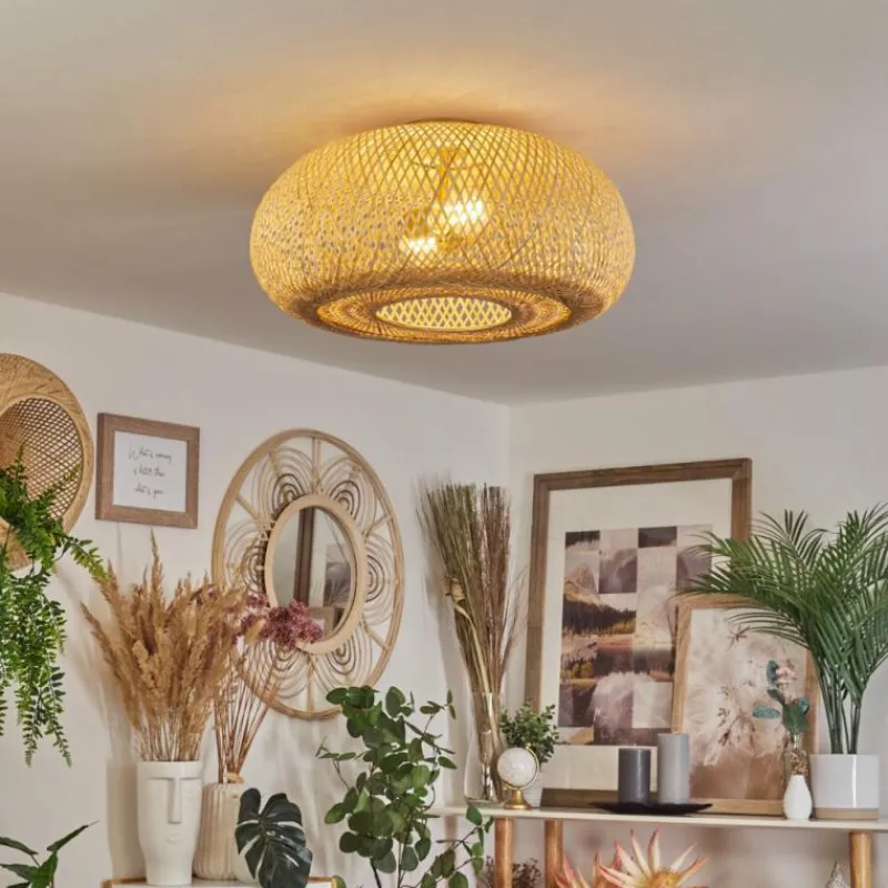 Luminaires Scandinaves-hofstein Plafonnier Bauro Écru, 2 lumières