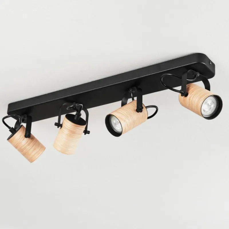 hofstein Plafonnier Beleco Écru, Noir, 4 lumières