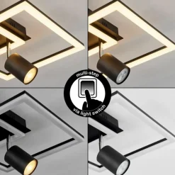 hofstein Plafonnier Boim LED Noir, 3 lumières