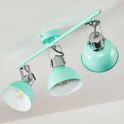 Luminaires Scandinaves-hofstein Plafonnier Borik Bleu, 3 lumières