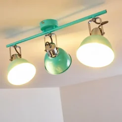 Luminaires Scandinaves-hofstein Plafonnier Borik Bleu, 3 lumières