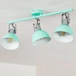 Luminaires Scandinaves-hofstein Plafonnier Borik Bleu, 3 lumières