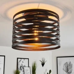 hofstein Plafonnier Bust Noir, 1 lumière