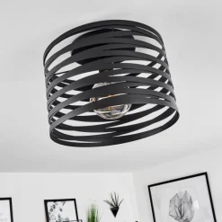 hofstein Plafonnier Bust Noir, 1 lumière