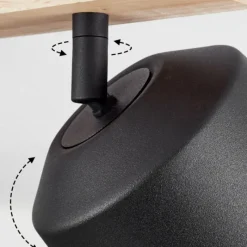 Luminaires Scandinaves-hofstein Plafonnier Caetanos Bois clair, 3 lumières