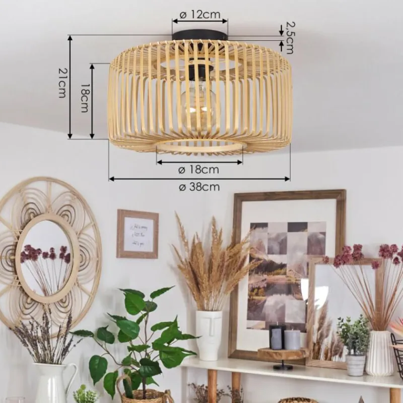 Luminaires Scandinaves-hofstein Plafonnier Callide Noir, 1 lumière