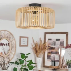 Luminaires Scandinaves-hofstein Plafonnier Callide Noir, 1 lumière