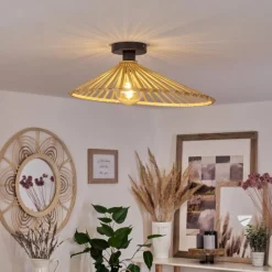 Luminaires Scandinaves-hofstein Plafonnier Callide Noir, 1 lumière