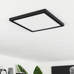 hofstein Plafonnier Canditas LED Noir, 1 lumière