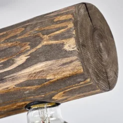 Style Boho-Chic-hofstein Plafonnier Canedo Brun, Écru, Noir, 4 lumières