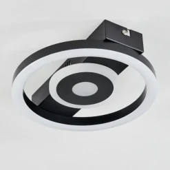 hofstein Plafonnier Canhoso LED Noir, 1 lumière