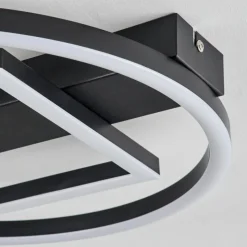 hofstein Plafonnier Canhoso LED Noir, 1 lumière