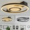 hofstein Plafonnier Canhoso LED Noir, 1 lumière