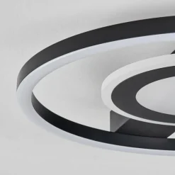 hofstein Plafonnier Canhoso LED Noir, 1 lumière