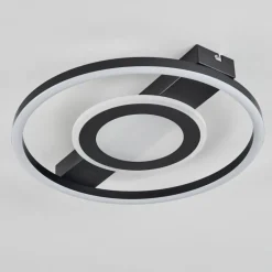 hofstein Plafonnier Canhoso LED Noir, 1 lumière