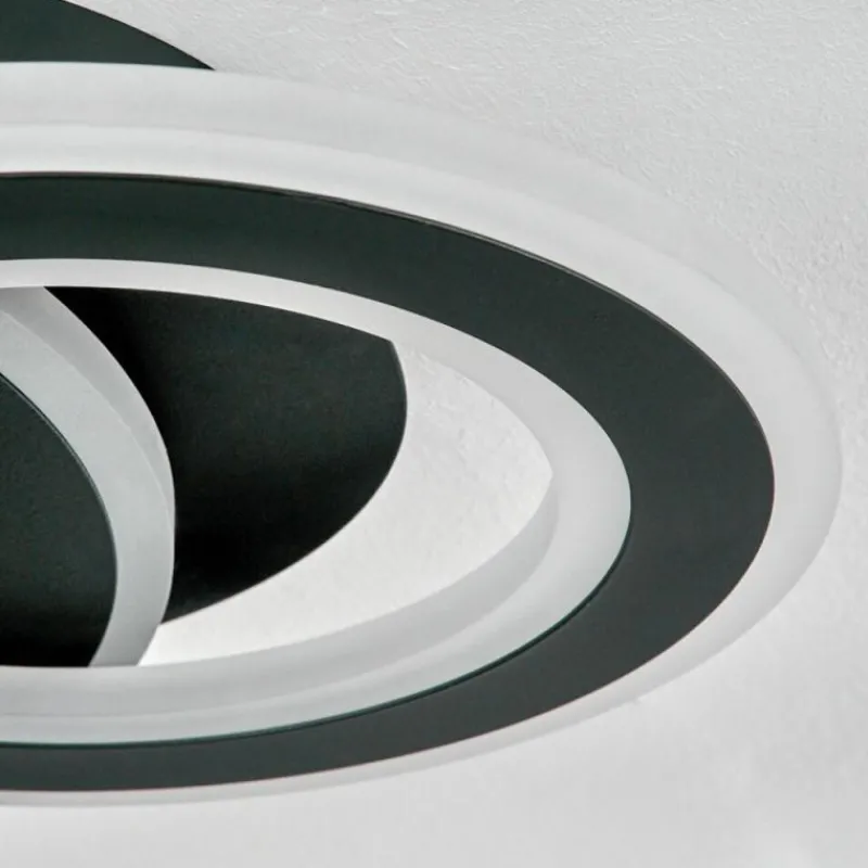 hofstein Plafonnier Casaldelo LED Anthracite, 1 lumière