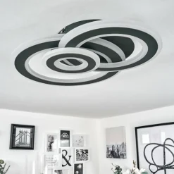 hofstein Plafonnier Casaldelo LED Anthracite, 1 lumière