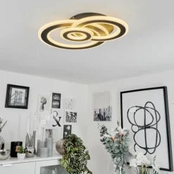 hofstein Plafonnier Casaldelo LED Anthracite, 1 lumière