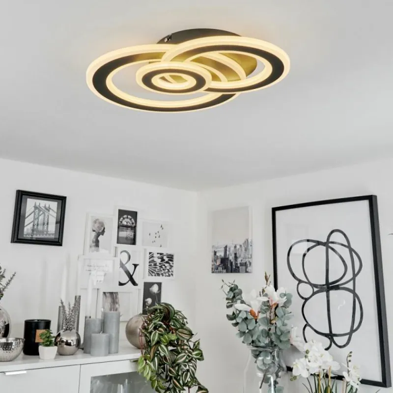 hofstein Plafonnier Casaldelo LED Anthracite, 1 lumière