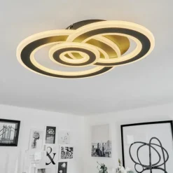 hofstein Plafonnier Casaldelo LED Anthracite, 1 lumière