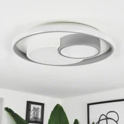 hofstein Plafonnier Casqueira LED Gris, Blanc, 1 lumière