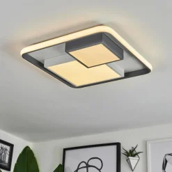 hofstein Plafonnier Casqueira LED Gris, Blanc, 1 lumière