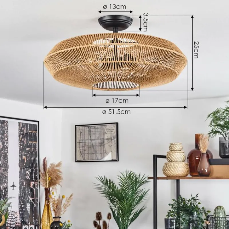 Luminaires Scandinaves-hofstein Plafonnier Cassano Écru, 2 lumières