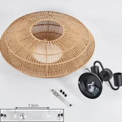 Luminaires Scandinaves-hofstein Plafonnier Cassano Écru, 2 lumières