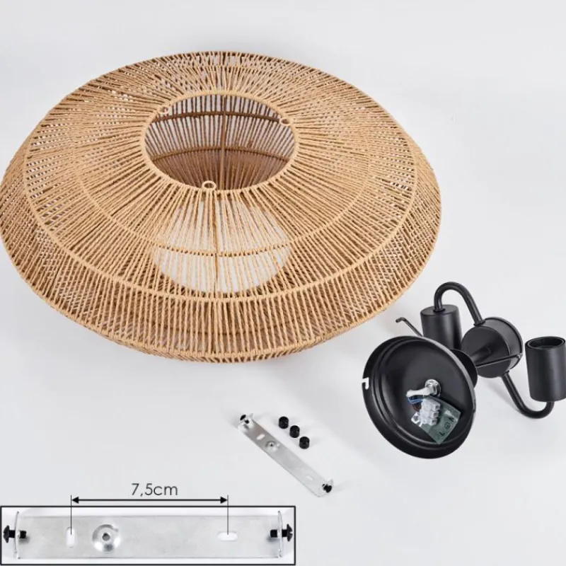 Luminaires Scandinaves-hofstein Plafonnier Cassano Écru, 2 lumières