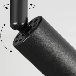 hofstein Plafonnier Castillo Noir, 3 lumières