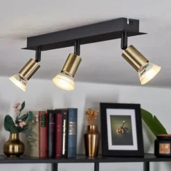 hofstein Plafonnier Castillo Noir, 3 lumières* Spots Et Projecteurs