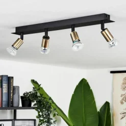 hofstein Plafonnier Castillo Noir, 4 lumières