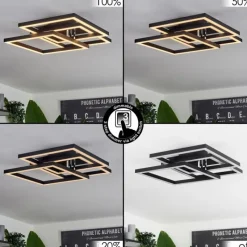 hofstein Plafonnier Cavareno LED Noir, 1 lumière* Éclairage Led