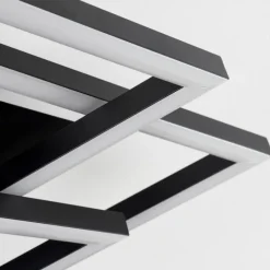 hofstein Plafonnier Cavareno LED Noir, 1 lumière* Éclairage Led