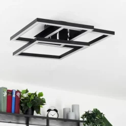 hofstein Plafonnier Cavareno LED Noir, 1 lumière* Éclairage Led