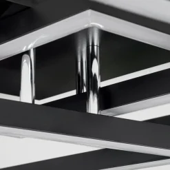 hofstein Plafonnier Cavareno LED Noir, 1 lumière* Éclairage Led