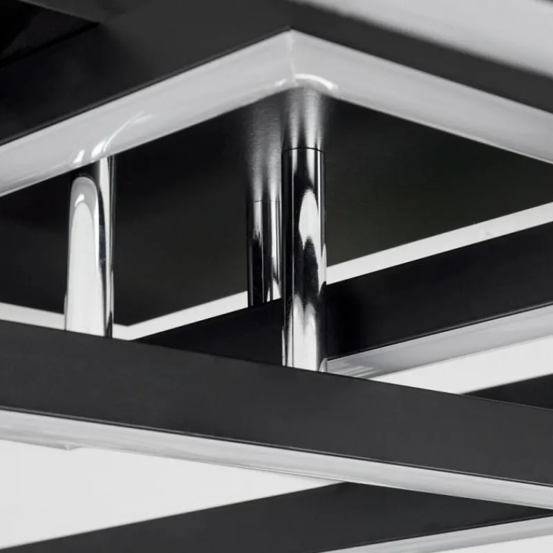 hofstein Plafonnier Cavareno LED Noir, 1 lumière* Éclairage Led