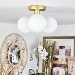 hofstein Plafonnier Cebola Or, 3 lumières