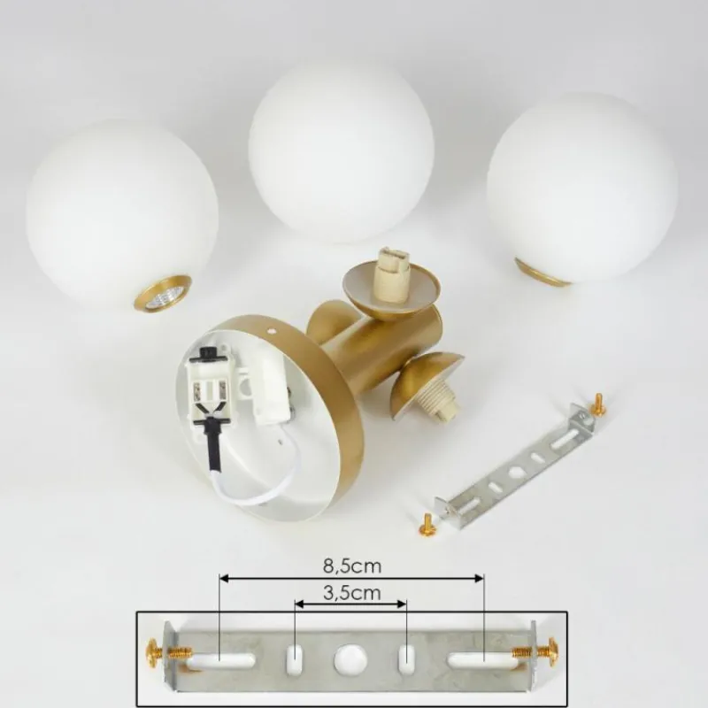 hofstein Plafonnier Cebola Or, 3 lumières