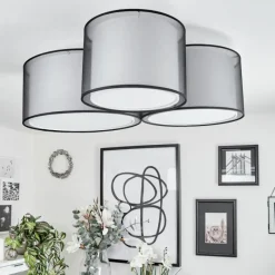 Lampes En Tissu-hofstein Plafonnier Cerdedo Blanc, 3 lumières