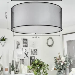 Lampes En Tissu-hofstein Plafonnier Cerdedo Blanc, 3 lumières