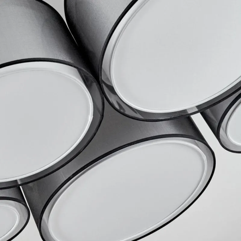 Lampes En Tissu-hofstein Plafonnier Cerdedo Blanc, 5 lumières