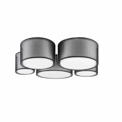Lampes En Tissu-Luminaires Trio Plafonnier Cerdedo Blanc, 5 lumières