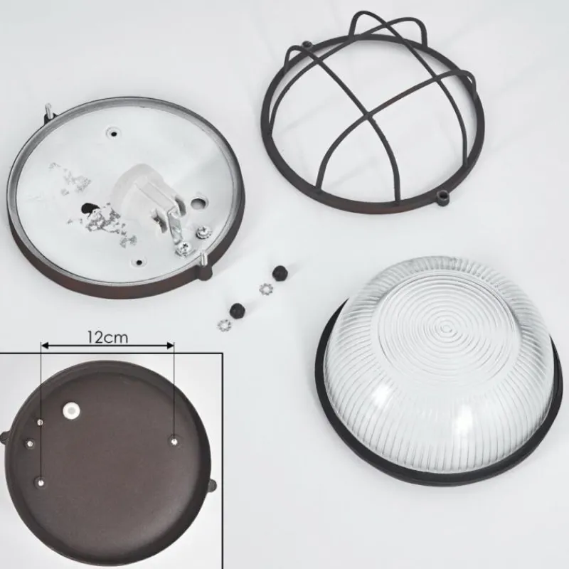 hofstein Plafonnier Chaquire Brun, Rouille, 1 lumière