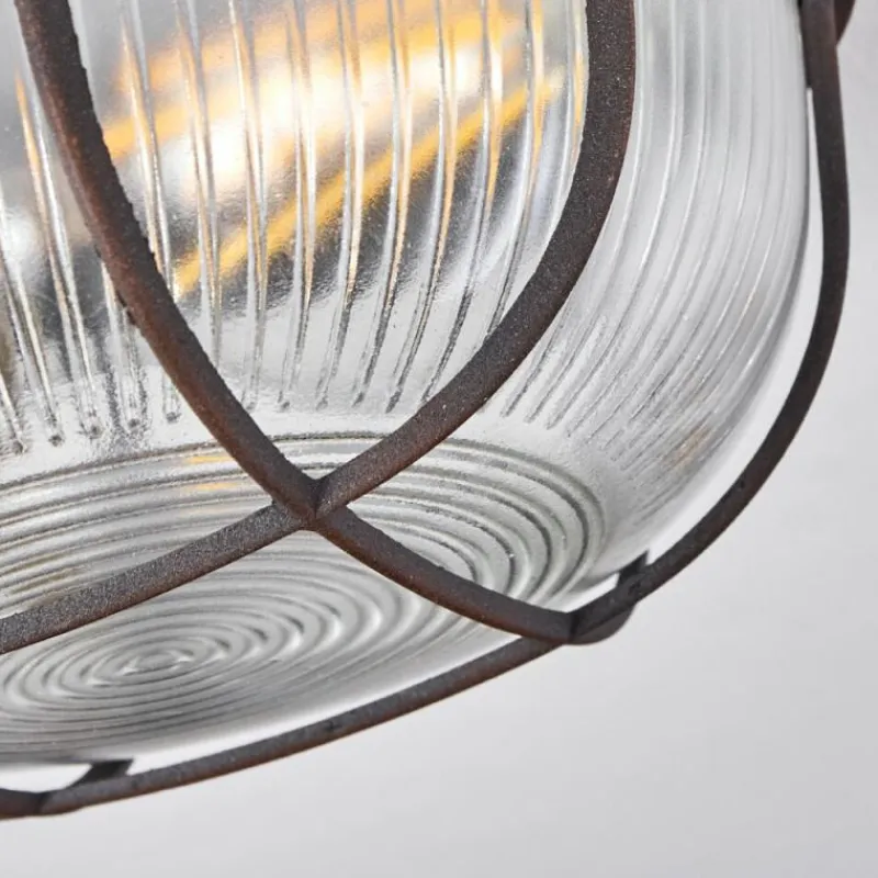 hofstein Plafonnier Chaquire Brun, Rouille, 1 lumière