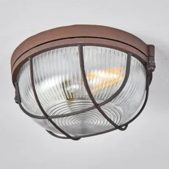 hofstein Plafonnier Chaquire Brun, Rouille, 1 lumière