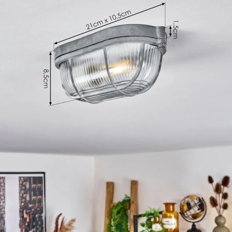 hofstein Plafonnier Chaquire Gris, 1 lumière