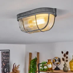 hofstein Plafonnier Chaquire Gris, 1 lumière