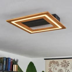 hofstein Plafonnier Charentay LED Noir, 1 lumière* Éclairage Led